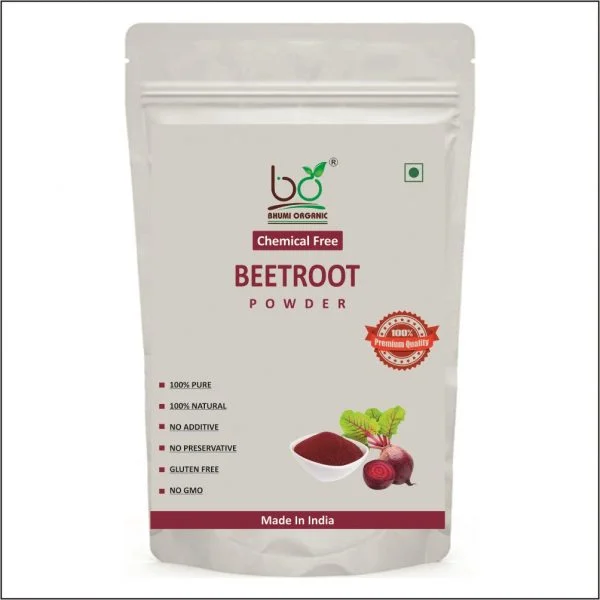 Bhumi Organic Beetroot Powder – Nutrient-Rich Superfood for Wellness - 300 GM