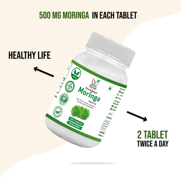 Bhumi Organic Moringa Leaf Tablets – Nutrient-Rich Superfood Supplement