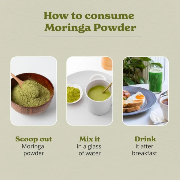 Bhumi Organic Moringa Leaf Powder – Nutrient-Dense Superfood Boost - 227 GM