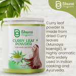 Bhumi Organic Curry Leaves Powder – 227 GM