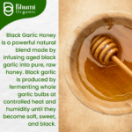 Organic Black Garlic Honey | 1 KG Infused Raw Honey with Aged Black Garlic | Nutrient-Rich Superfood Sweetener