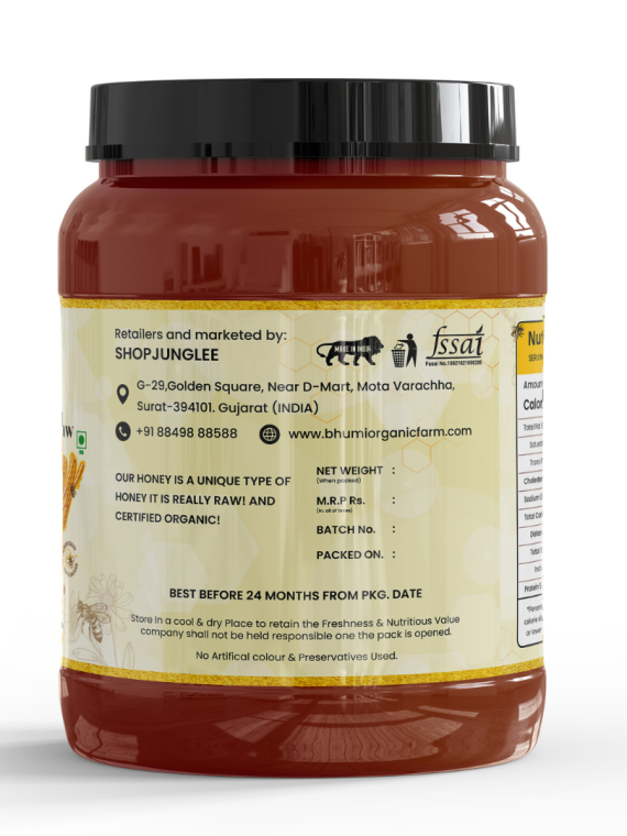 Multiflora Raw Honey -1 KG (12 MONTH SUBSCRIPTION)