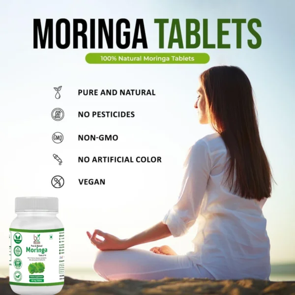 Bhumi Organic Moringa Leaf Tablets – Nutrient-Rich Superfood Supplement