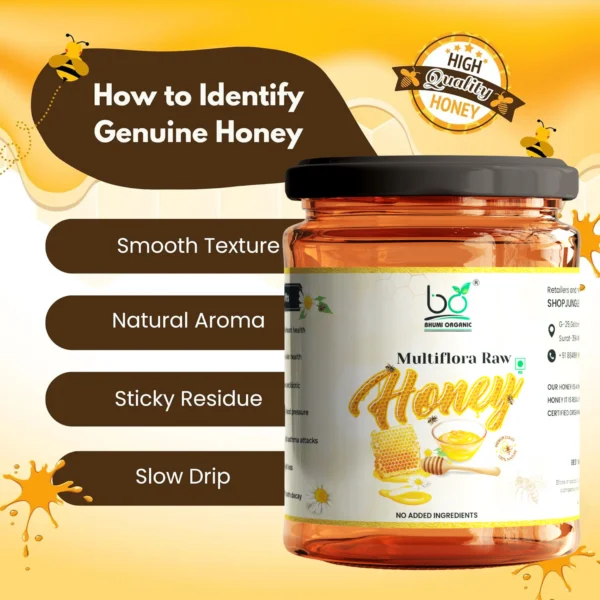 Bhumi Organic Natural Multiflora Honey – Pure, Raw & Unprocessed -1 KG