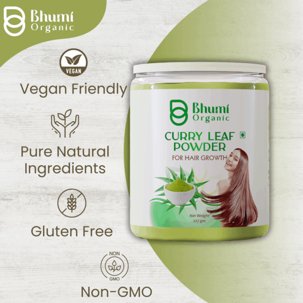 Bhumi Organic Curry Leaves Powder – 227 GM