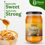 Organic Black Garlic Honey | 1 KG Infused Raw Honey with Aged Black Garlic | Nutrient-Rich Superfood Sweetener