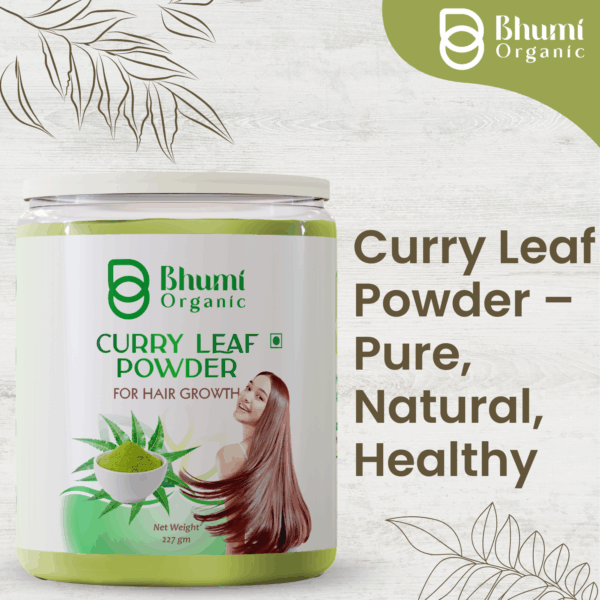 Bhumi Organic Curry Leaves Powder – 227 GM