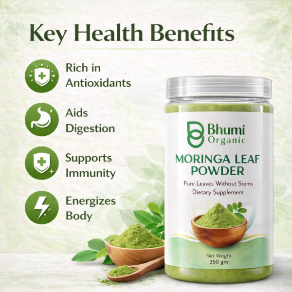 Bhumi Organic Moringa Powder | 350 gm