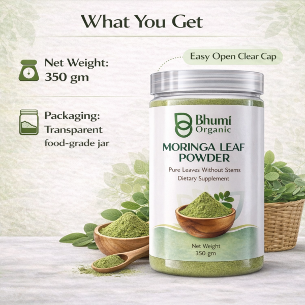 Bhumi Organic Moringa Powder | 350 gm