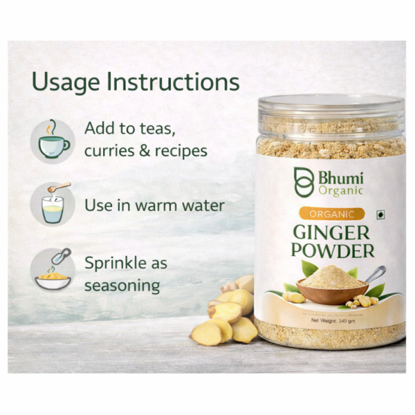 Organic Ginger Powder | 340gm