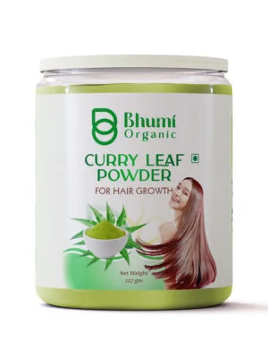 Bhumi Organic Curry Leaves Powder – Nutrient-Rich Herbal Superfood -227 GM