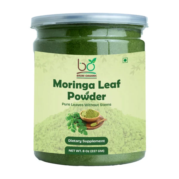 Bhumi Organic Moringa Leaf Powder – Nutrient-Dense Superfood Boost - 227 GM