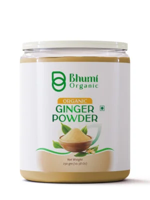 Bhumi Organic Ginger Root Powder – Pure & Potent Ayurvedic Superfood - 250GM