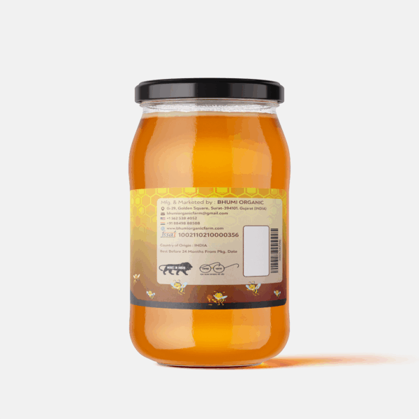 Bhumi Organic Black Garlic Honey – Nutrient-Rich Infused Sweetener -1 KG