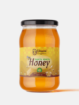 Bhumi Organic Black Lemon Honey – Infused, Raw & Natural Sweetener -1 kg