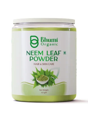 Bhumi Organic Neem Powder – Ayurvedic Detox & Skin Care Superfood - 227 GM