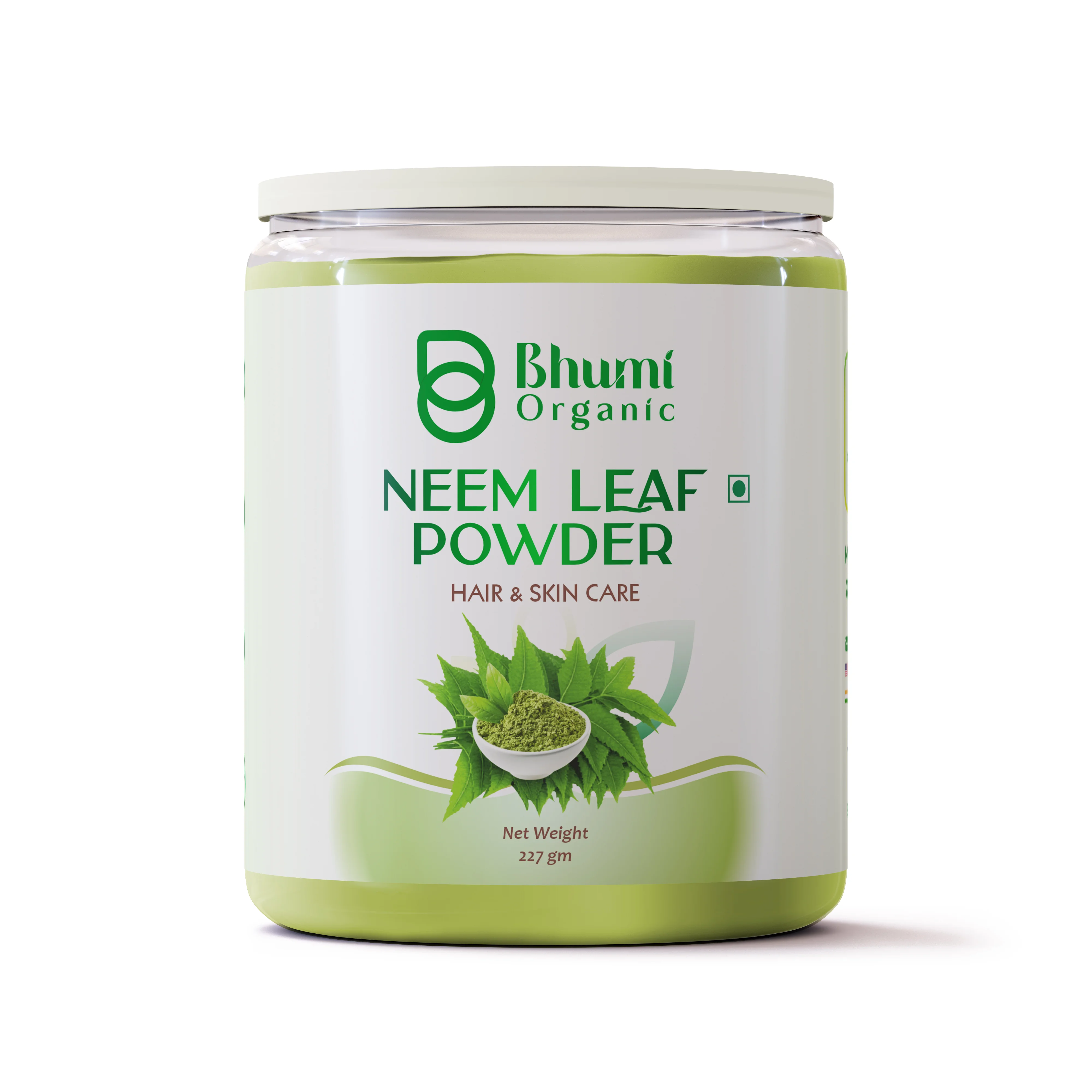 Bhumi Organic Neem Powder – Ayurvedic Detox & Skin Care Superfood - 227 GM