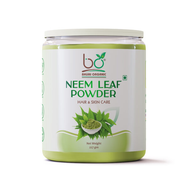 Bhumi Organic Neem Powder – Ayurvedic Detox & Skin Care Superfood - 227 GM