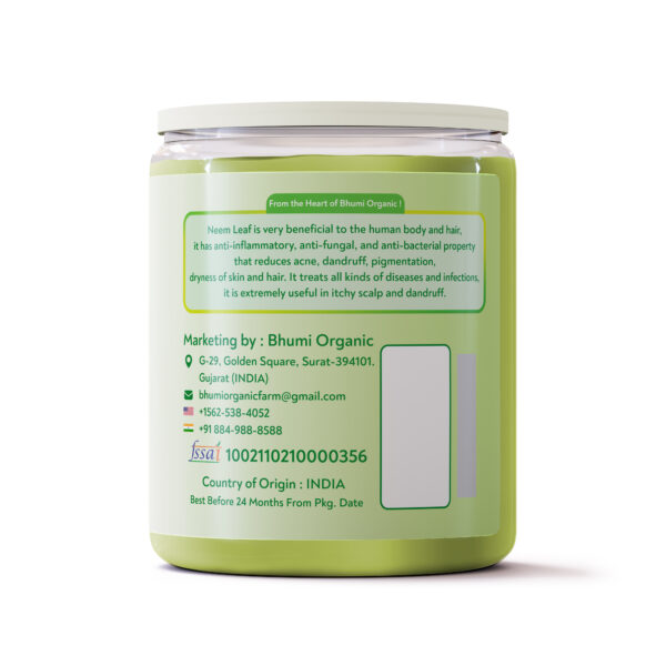Bhumi Organic Neem Powder – Ayurvedic Detox & Skin Care Superfood - 227 GM