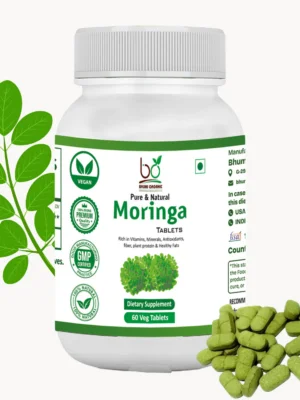 Bhumi Organic Moringa Leaf Tablets – Nutrient-Rich Superfood Supplement (60)