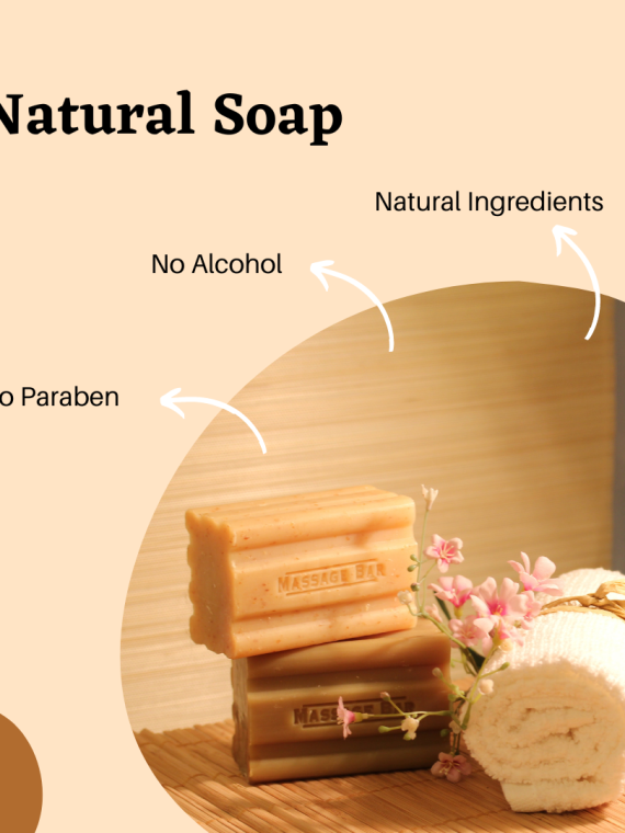 Natural Handmade Bathing Bar Rose Soap (Pack of 12)