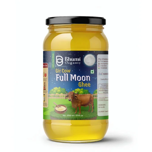 Bhumi Organic Gir Cow Bilona Ghee – Full Moon Energized Ghee