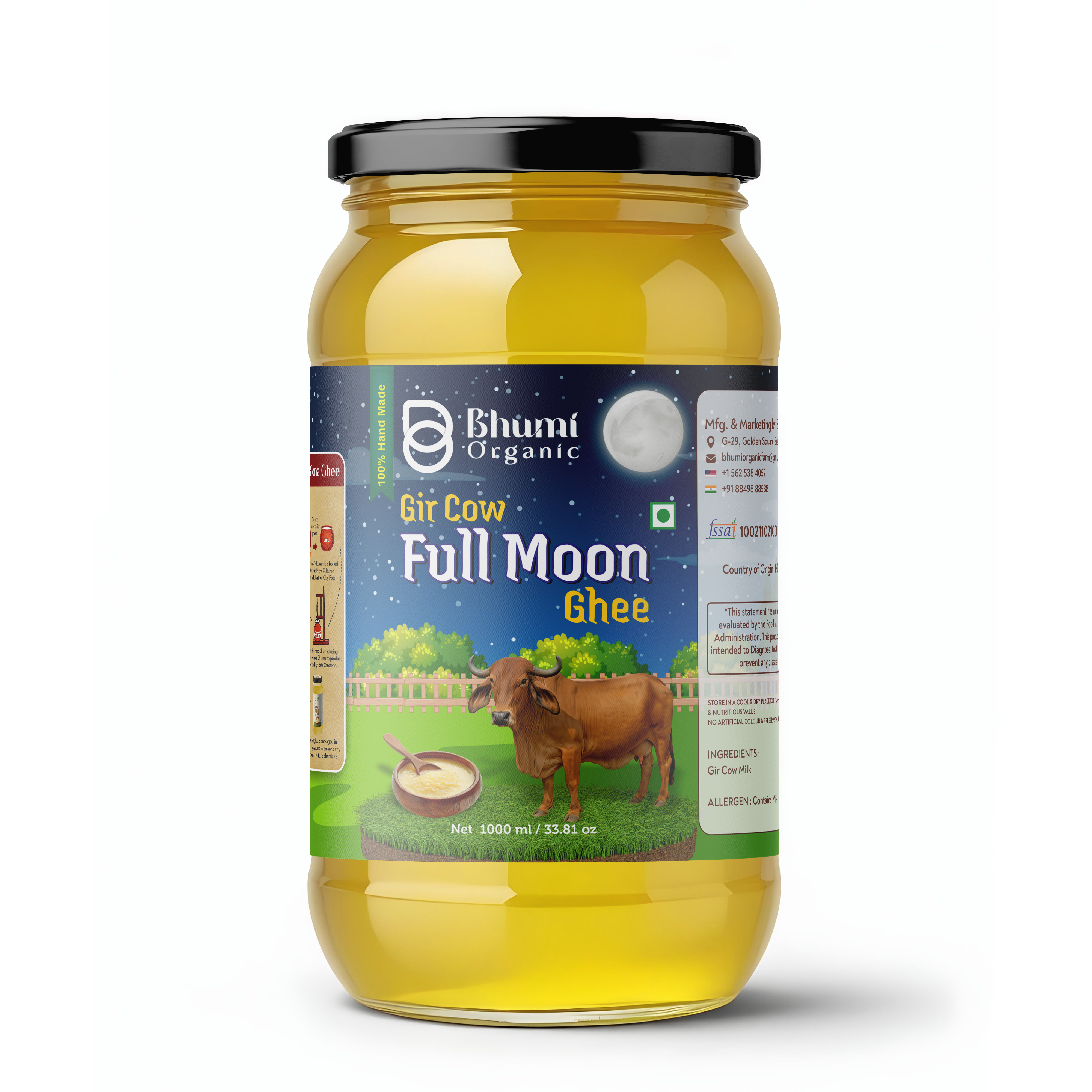 A2 Gir Cow Full Moon Bilona Ghee (6 MONTH SUBSCRIPTION)