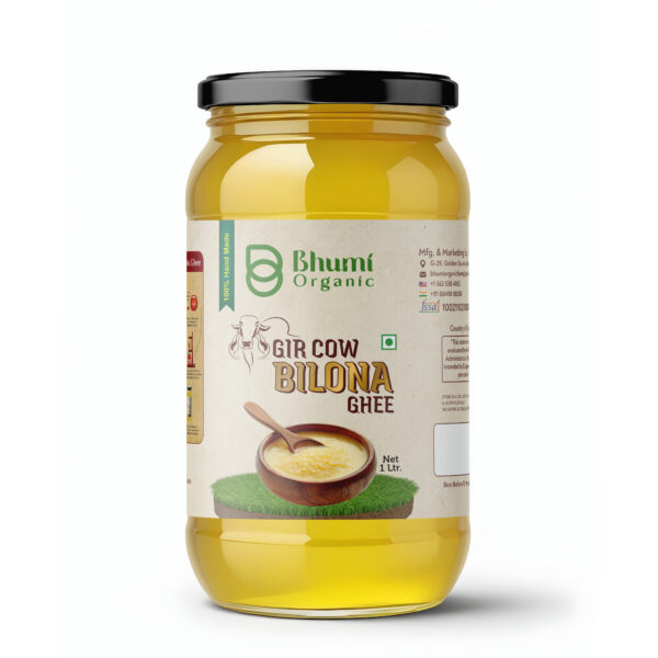 Bhumi Organic Gir Cow Bilona Ghee – Pure & Traditional Desi Ghee
