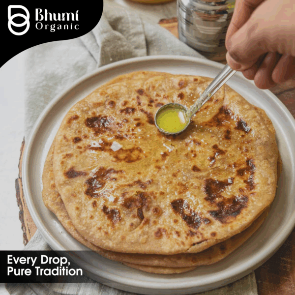 A2 Bilona Ghee | Traditional Hand-Churned Gir Cow Ghee Made from Curd | Nutrient-Rich & Pure, 1 LTR