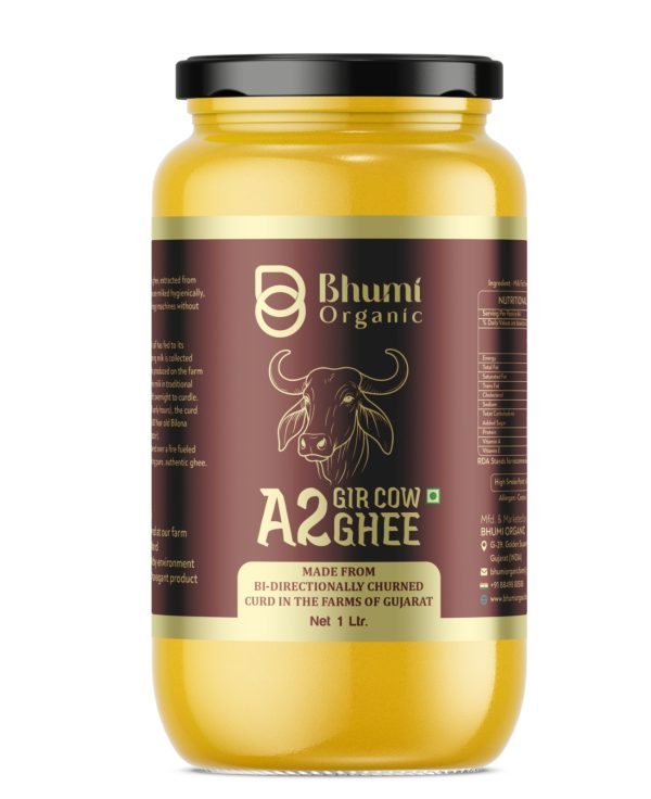 Gir Cow A2 Bilona Ghee Made from Curd | 1 LTR