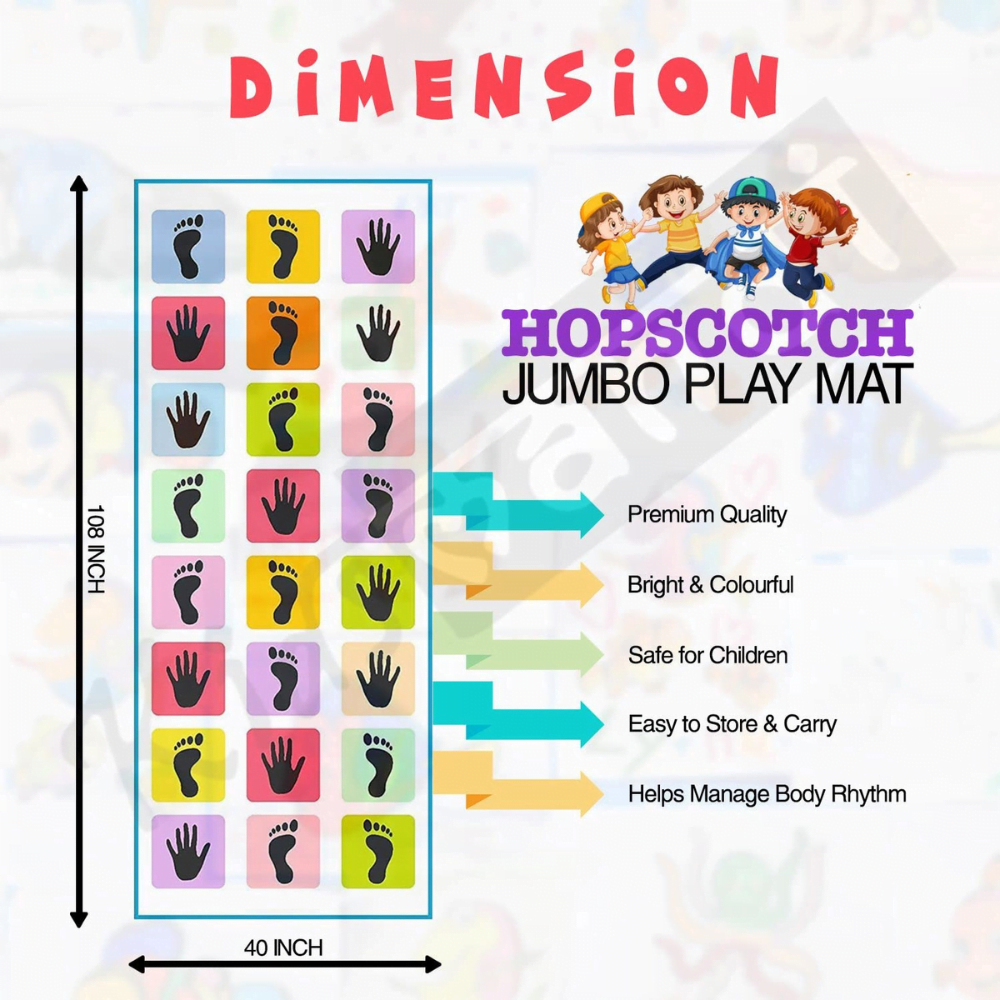 Jumbo Play Floor Games (36"x 96"- PVC) (PAGALA)