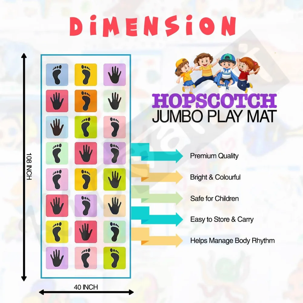Jumbo Play Floor Games (36"x 96"- PVC Flex Material) (PAGALA)