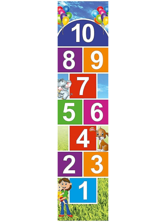 Jumbo Play Floor Games (30" x 96"- PVC ) (NUMBER)