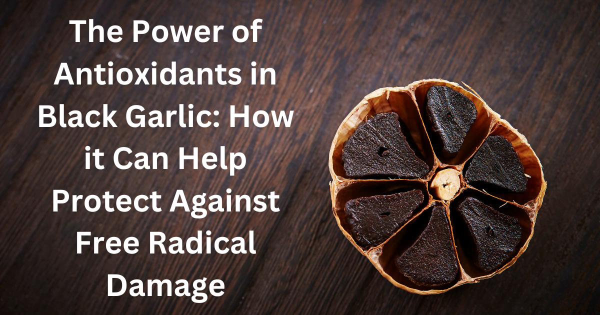 The Power of Antioxidants in Black Garlic: How it Can Help Protect Against Free Radical Damage