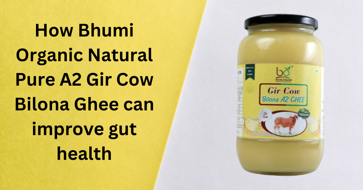 How Bhumi Organic Natural Pure A2 Gir Cow Bilona Ghee can improve gut health