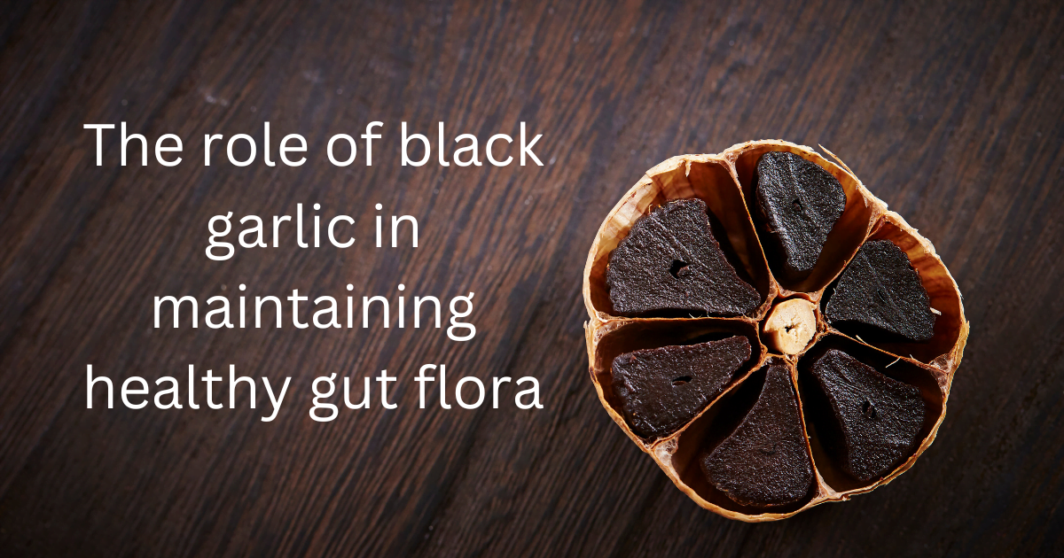 The role of black garlic in maintaining healthy gut flora
