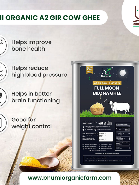 A2 Gir Cow Full Moon Bilona Ghee (12 MONTH SUBSCRIPTION)