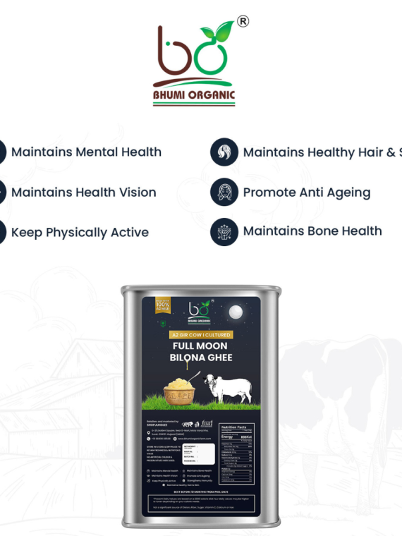 A2 Gir Cow Full Moon Bilona Ghee (12 MONTH SUBSCRIPTION)