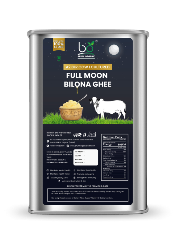 A2 Gir Cow Full Moon Bilona Ghee (12 MONTH SUBSCRIPTION)