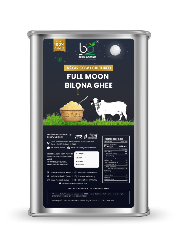 A2 Gir Cow Full Moon Bilona Ghee (6 MONTH SUBSCRIPTION)