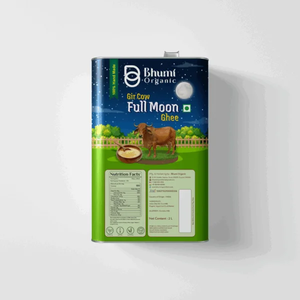 Bhumi Organic Full Moon Energized Gir Cow Bilona Ghee