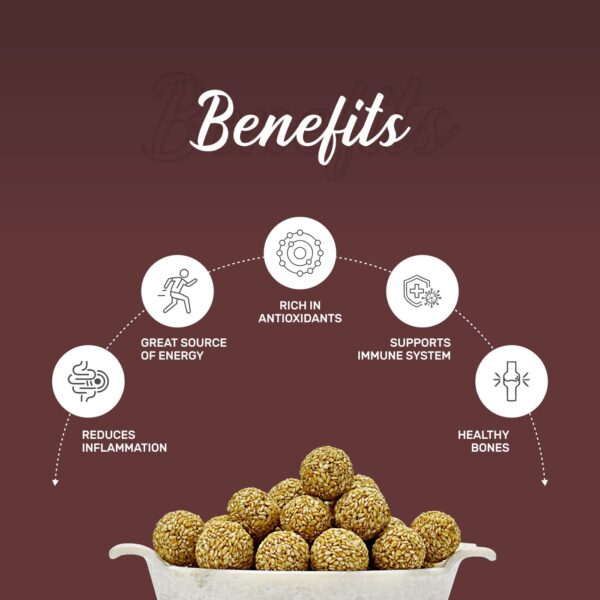 Bhumi Organic White Sesame Balls – Healthy & Energy-Boosting Snack - 800 GM