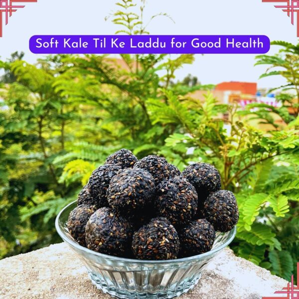 Home Made Black sesame Balls Made with Pure Jaggery - 800 GM