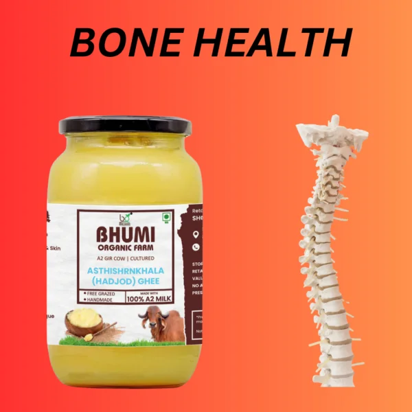 Bhumi Organic Asthishrinkhala (Hadjod) Ghee - Ayurvedic Herbal Ghee for Bone Health, Joint Support & Overall Wellness | 100% Organic & Natural