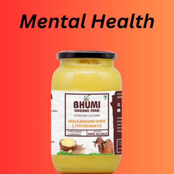 Bhumi Organic Malkangani Ghee - Ayurvedic Herbal Ghee for Brain Health, Memory Enhancement & Cognitive Wellness | 100% Organic & Natural