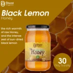 Organic Black Lemon Infused Raw Honey | 100% Pure Unique Citrus Flavor Superfood Sweetener - 1 kg