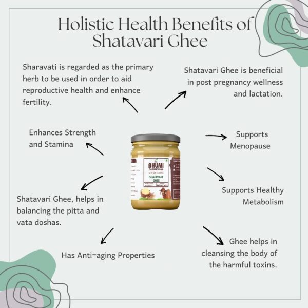 Bhumi Organic Shatavari Ghee – Ayurvedic Hormonal & Wellness Support