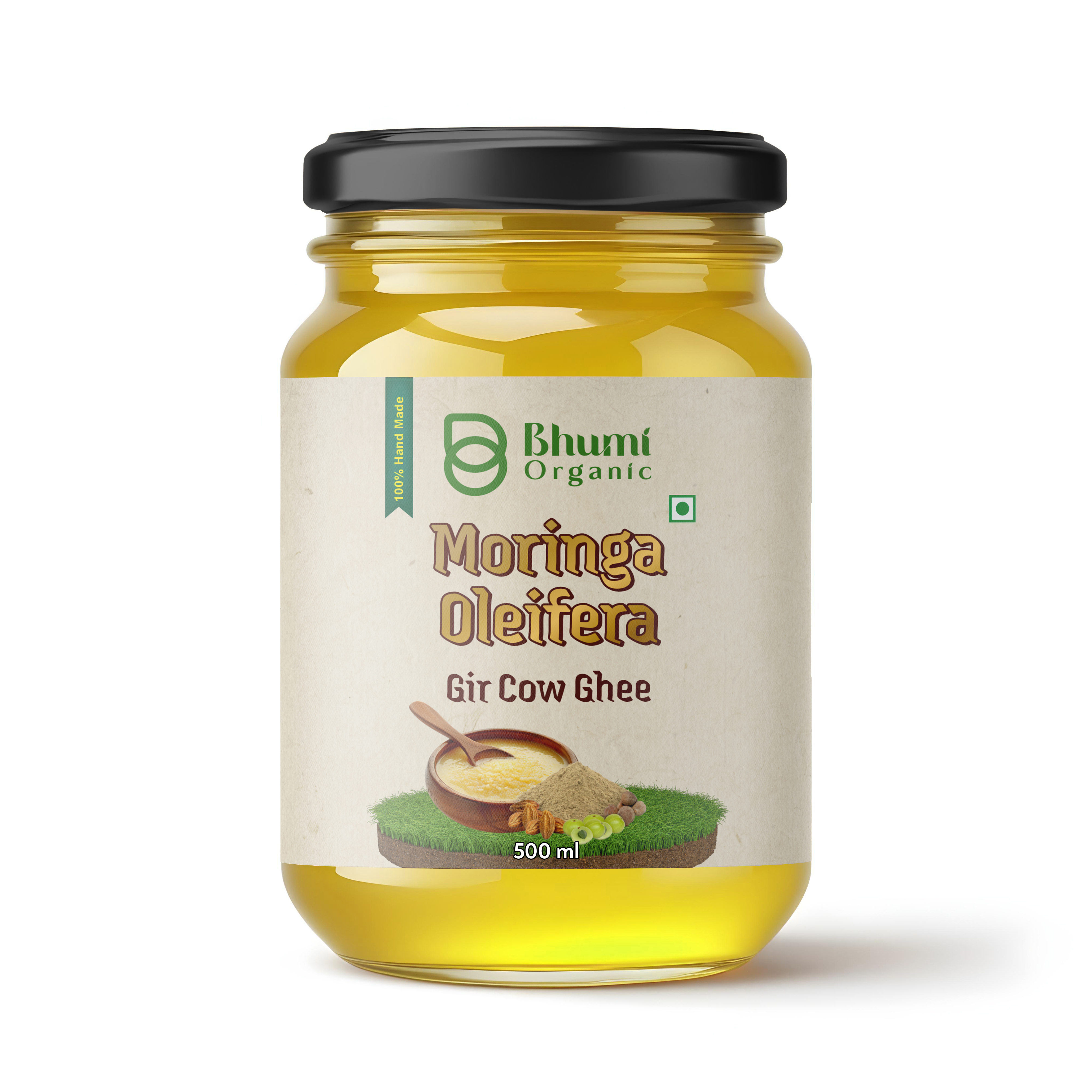 Bhumi Organic Moringa Ghee – Nutrient-Rich Ayurvedic Superfood