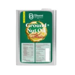 Bhumi Organic Wood-Pressed Groundnut Oil (Tin Pack) | Cold-Pressed | 100% Pure