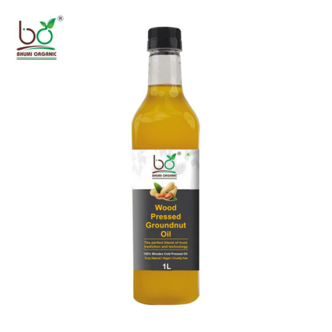 Bhumi Organic Wood Pressed Groundnut Oil – Pure & Natural Cooking Oil